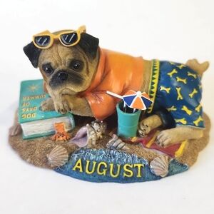 The Danbury Mint August Pug Dog Ornament